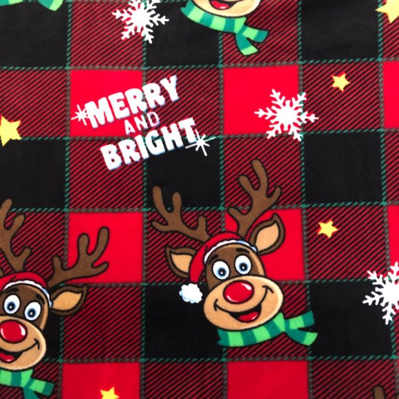 NWT No Boundaries Women's "Merry & Bright" Christmas Plush Pullover Hoodie - Picture 14 of 14